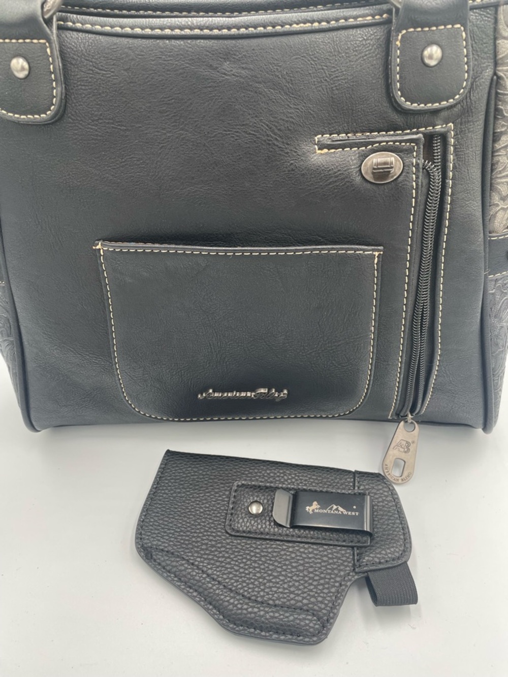 New Montana West American Bling Conceal Carry Purse And Wallet - Picture 3 of 10